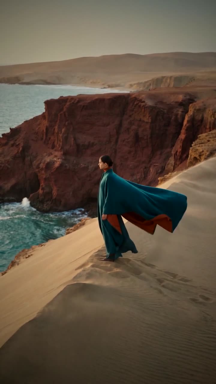 Pasarela de moda en el desierto de Paracas